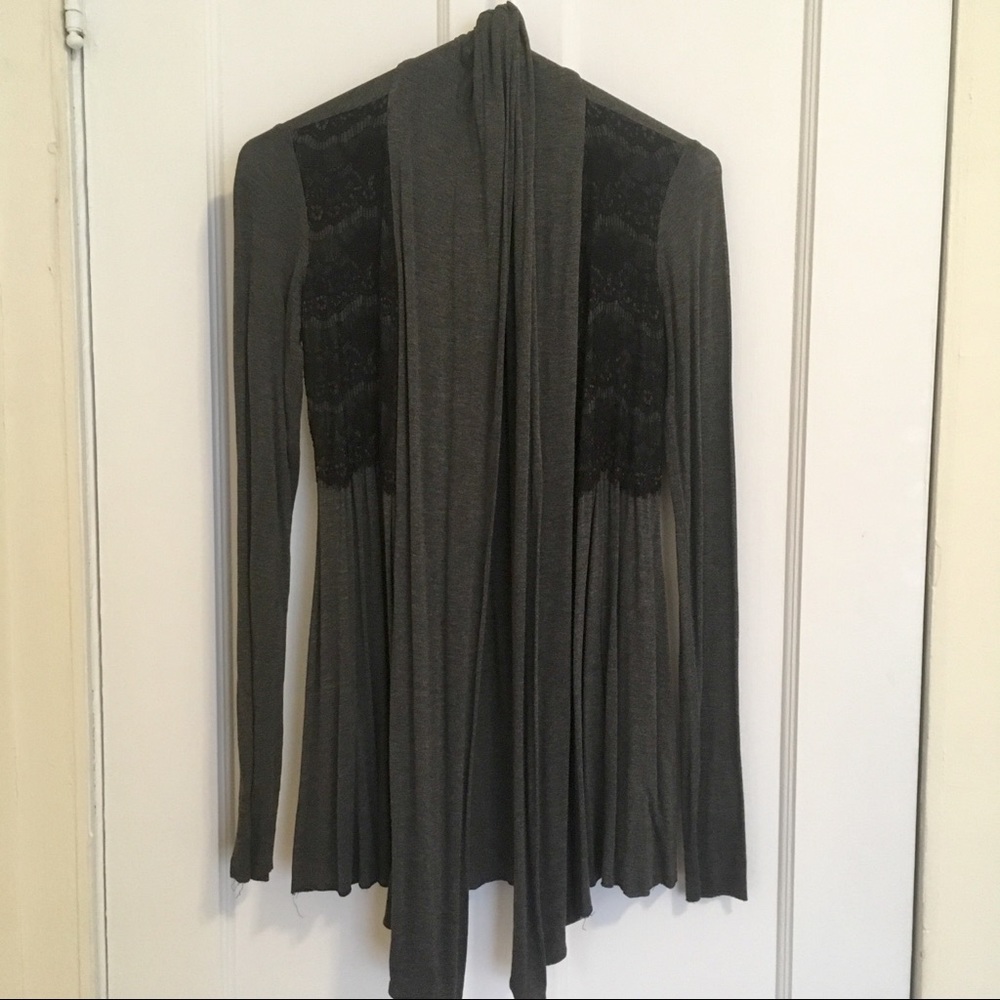 Anthropologie Bailey 44 Lace Detail Cardigan